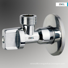 Bathroom brass double angle valve accessories set